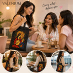 Valenium Bohemian Melody Muse Printed Tote Bag
