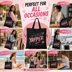 Valenium Certified Yapper Canvas Tote Bag