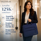 Valenium 15.6” Laptop Polyester Messenger Bag (Blue)