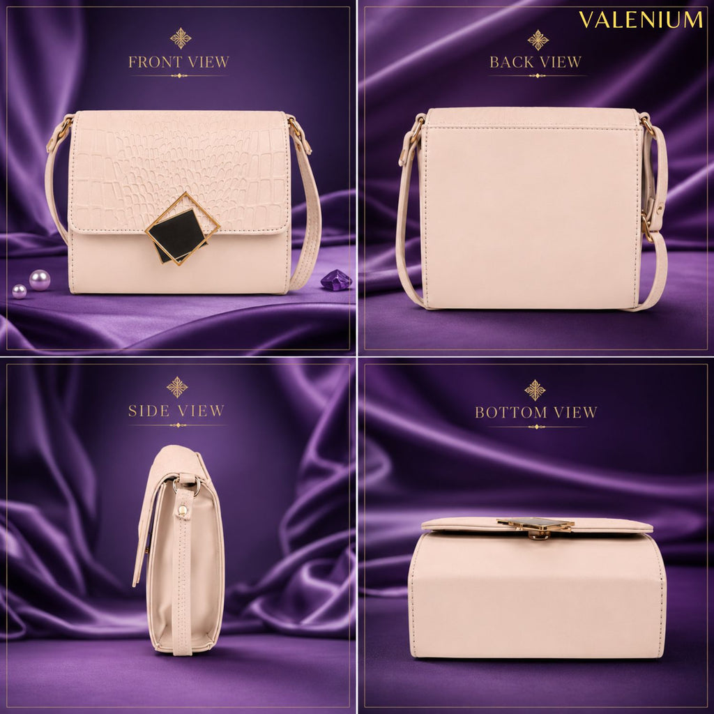 Valenium Sling Bag (Cream)