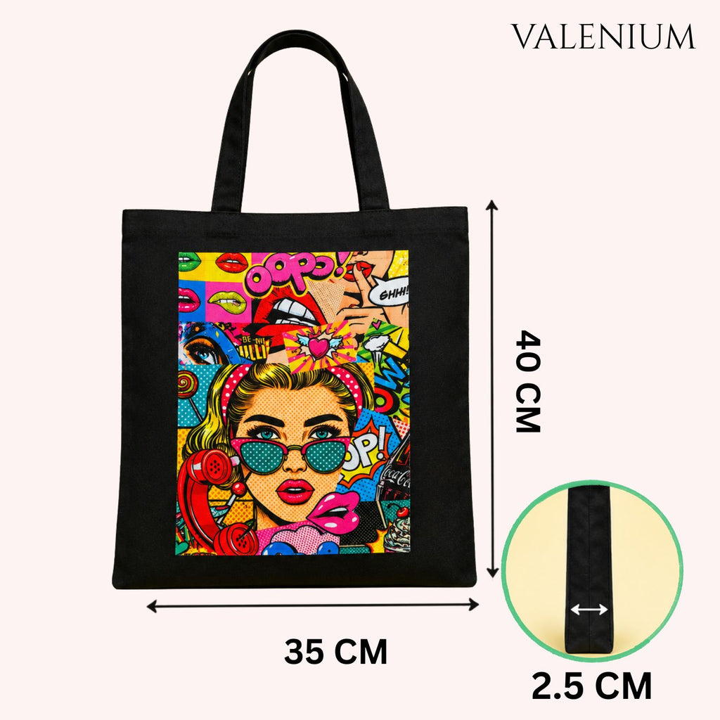 Valenium Pop Art Tote Bag