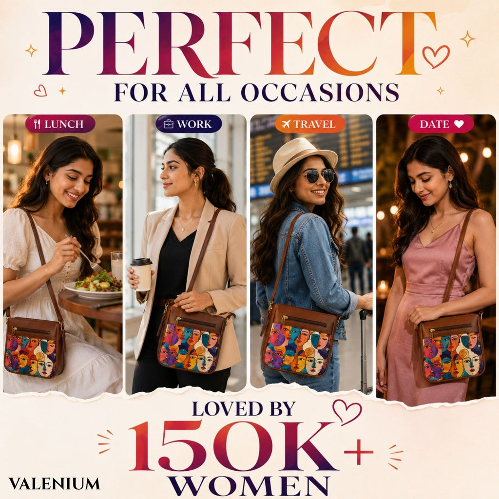 Valenium Colourful Expressions Cubism Sling Bag
