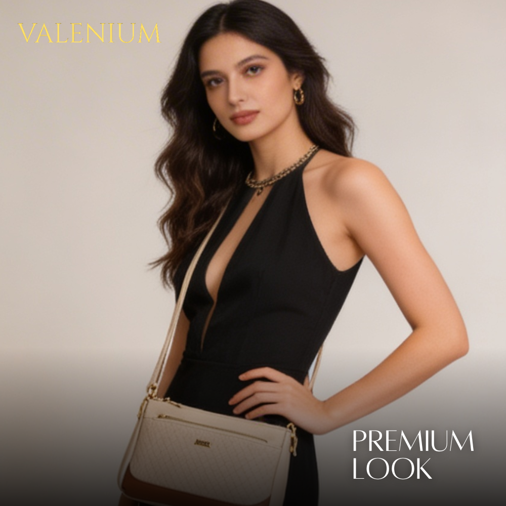 Valenium Crossbody Sling Bag (Off-White)