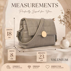 Valenium Quilted Cross Body Sling Bag (Olive)