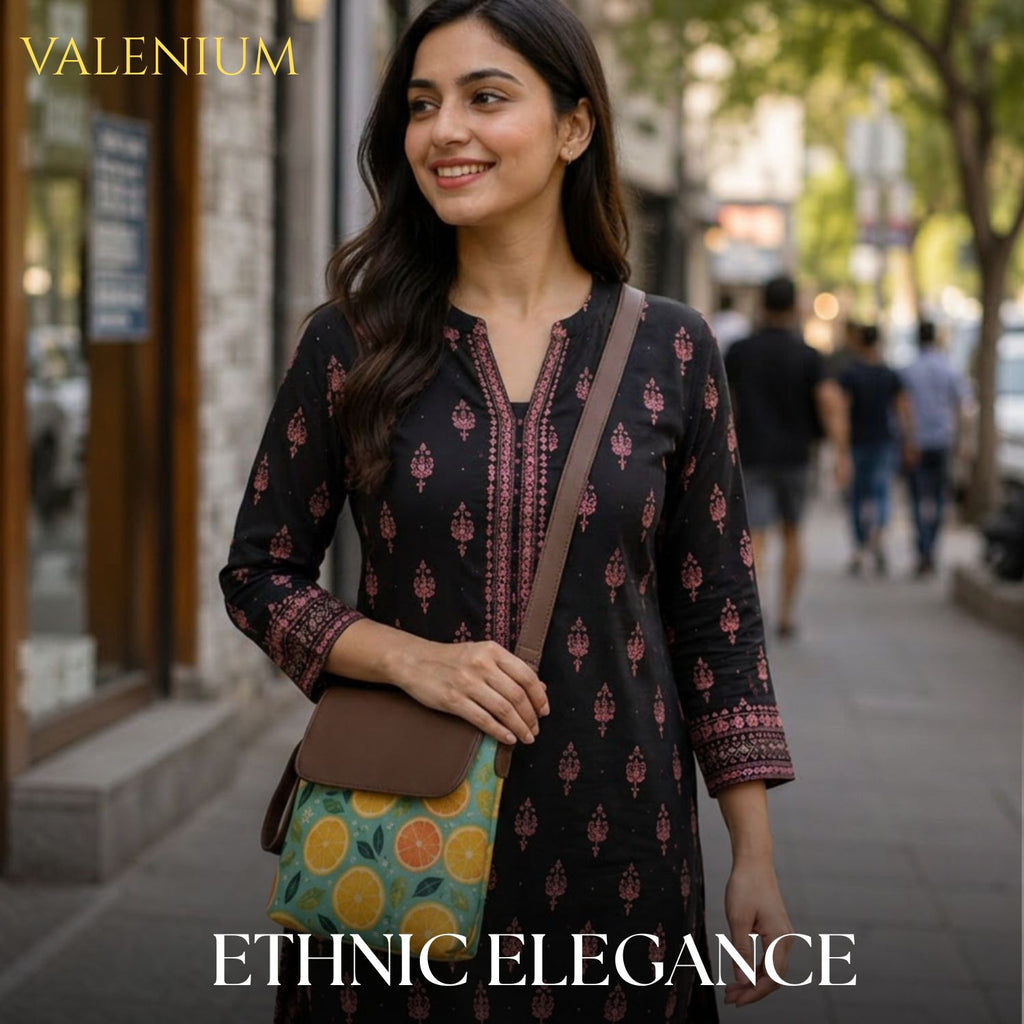 Valenium Citrus Crossbody Sling Bag