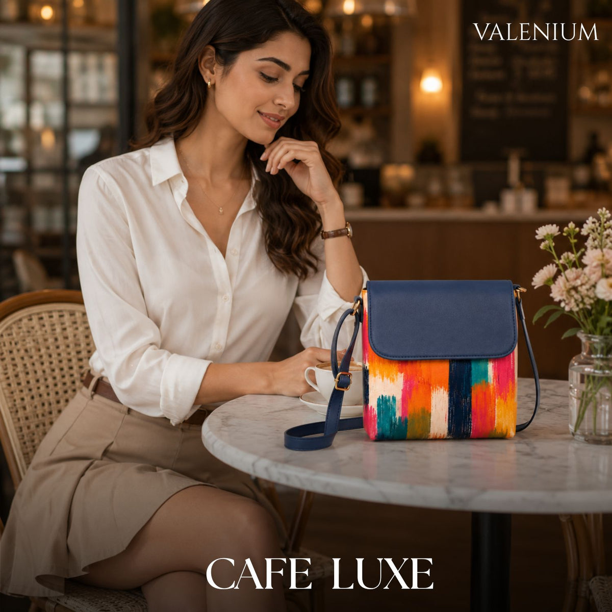 Valenium Colour Splash Crossbody Sling Bag