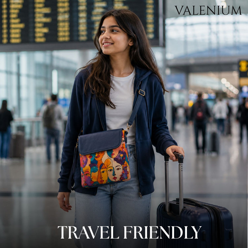 Valenium Abstract Crossbody Sling Bag