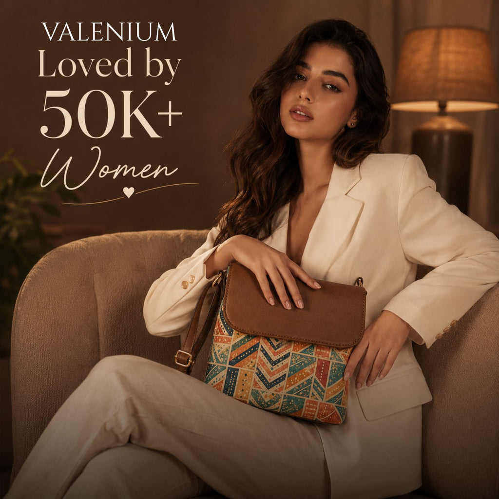 Valenium Patch Print Crossbody Sling Bag