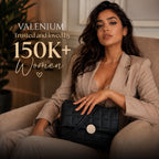 Valenium Quilted Cross Body Sling Bag (Black)