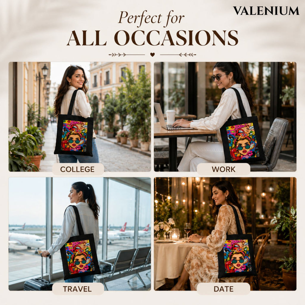 Valenium Pop Art Tote Bag