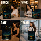 Valenium Celestial Serenity Canvas Tote Bag