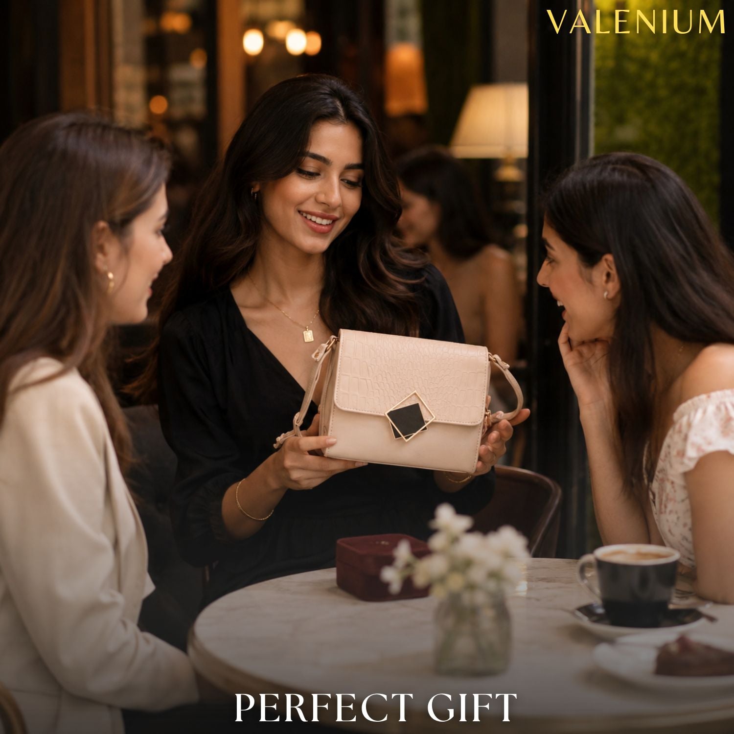 Valenium Sling Bag (Cream)