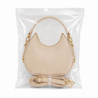 Valenium Half Moon Cream Sling Bag with Double Strap