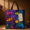 Valenium Mystic Blooms Canvas Tote Bag