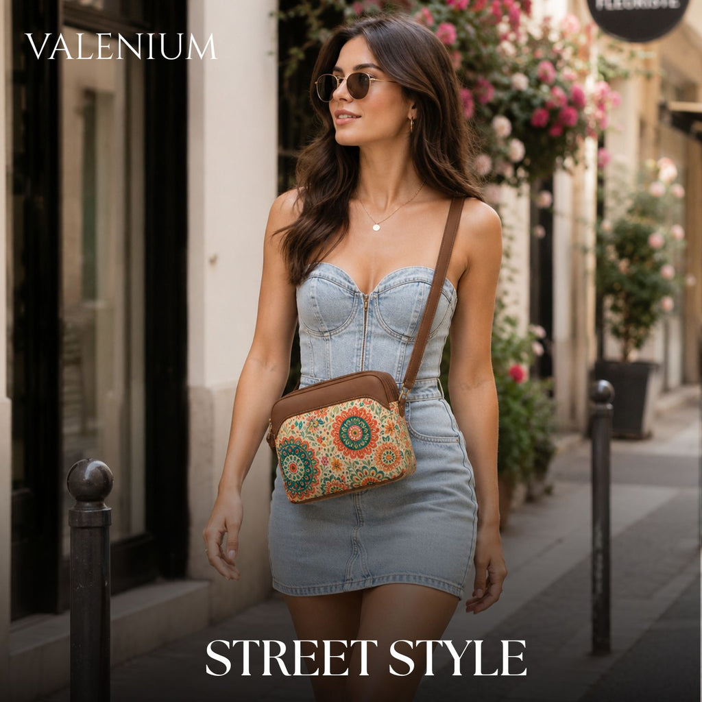Valenium Mandala Bloom Sling Bag