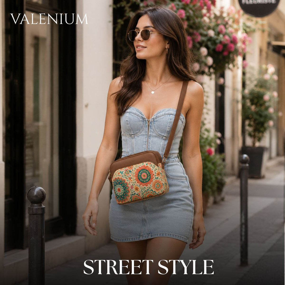 Valenium Mandala Bloom Sling Bag