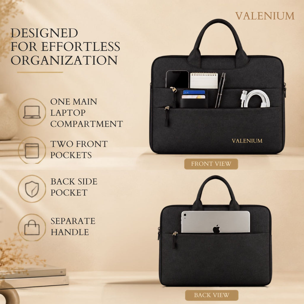 Valenium 15.6" Laptop Bag (Black)