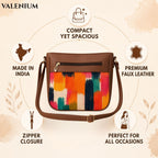 Valenium Ikat Strokes Sling Bag