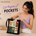 Valenium Poppy Printed Tote Bag