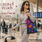 Valenium Mystic Blooms Canvas Tote Bag
