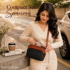 Valenium Luxe Dual-Tone Crossbody Sling Bag