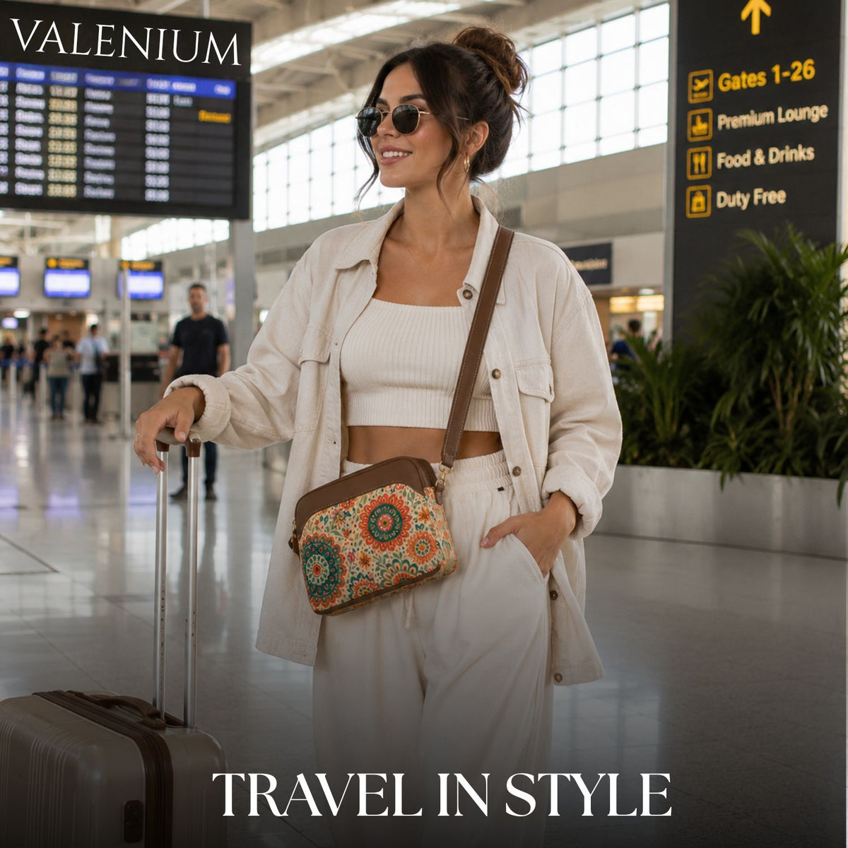Valenium Mandala Bloom Sling Bag