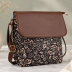 Valenium Printed Sling Bag (Brown & Black)