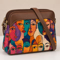 Valenium Women's Cubist Faces Sling Bag