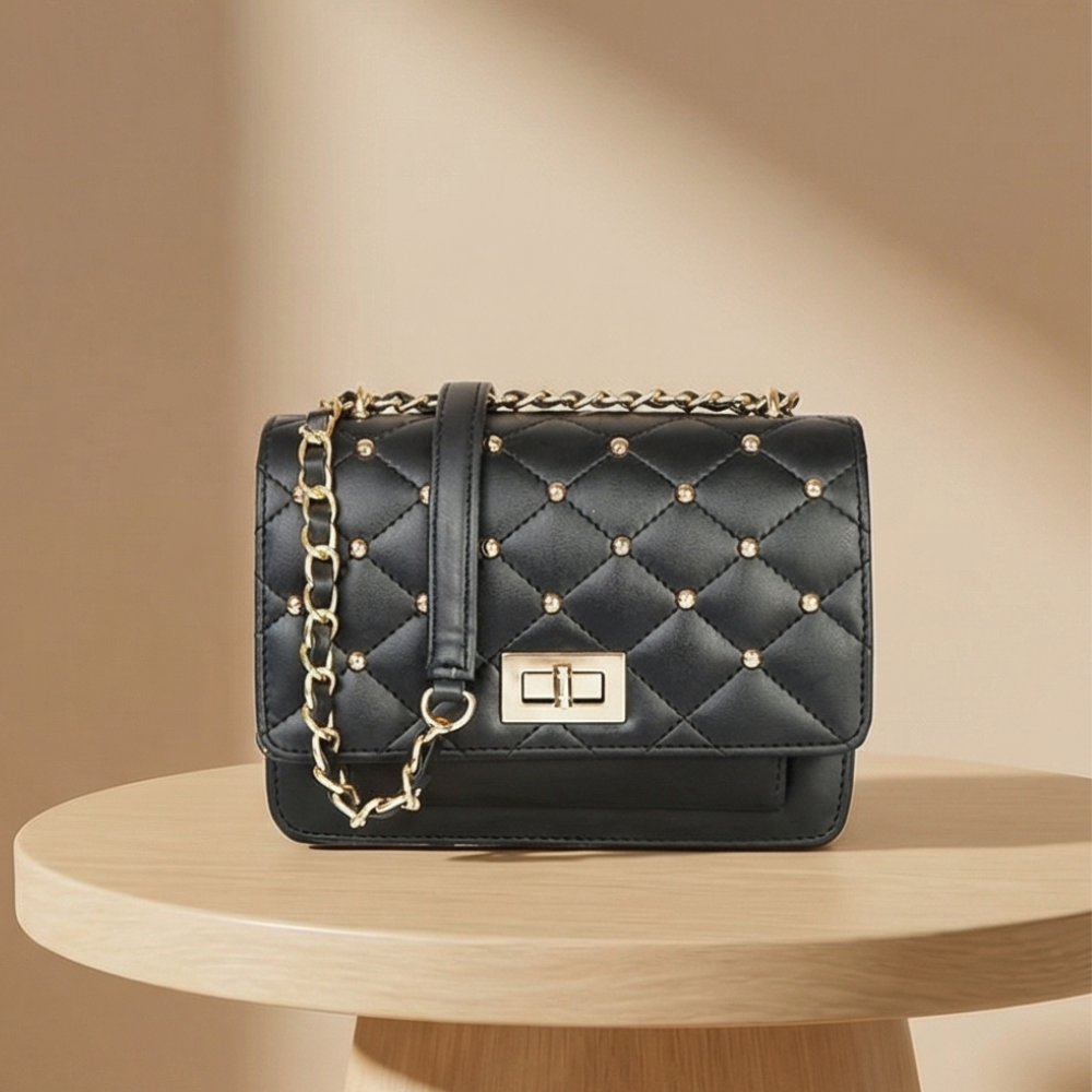 Valenium Trendy Crossbody Sling Bag (Black)