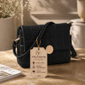Valenium Quilted Cross Body Sling Bag (Black)