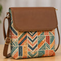 Valenium Patch Print Crossbody Sling Bag