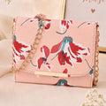Valenium Women Girls Floral Print Sling Bag Crossbody (Pink)