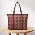 Valenium Women's Office Oxford Fabric Laptop Bag (Brown)