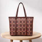 Valenium Women's Office Oxford Fabric Laptop Bag (Brown)