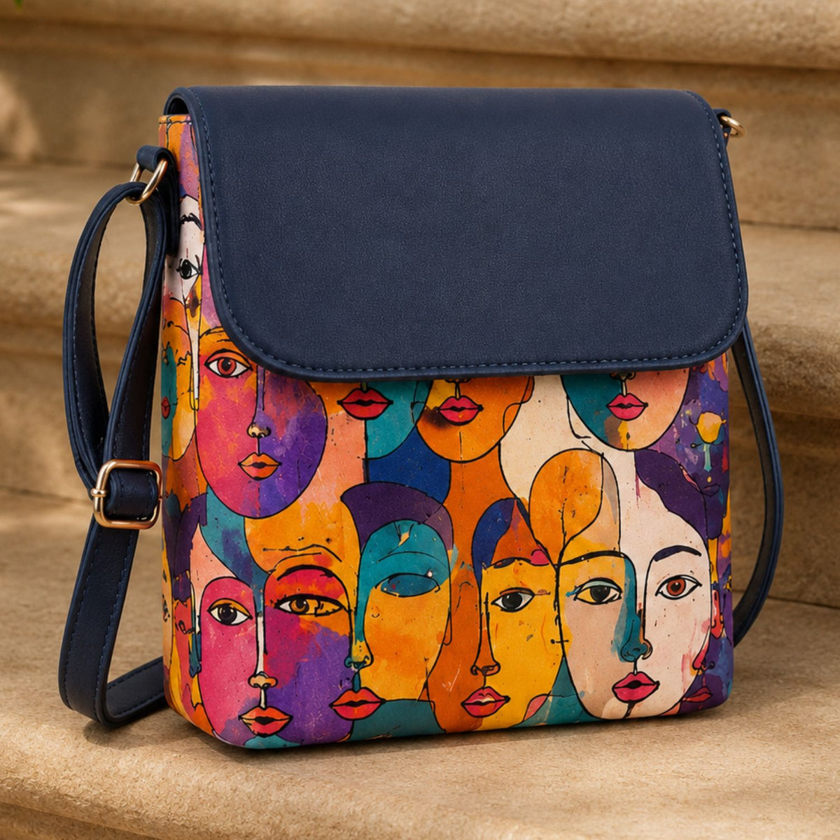 Valenium Abstract Crossbody Sling Bag