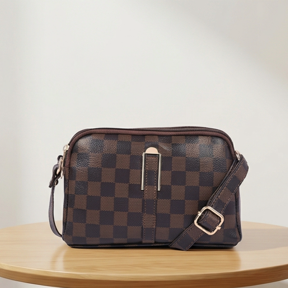 Valenium Crossbody Sling Bag (Brown)