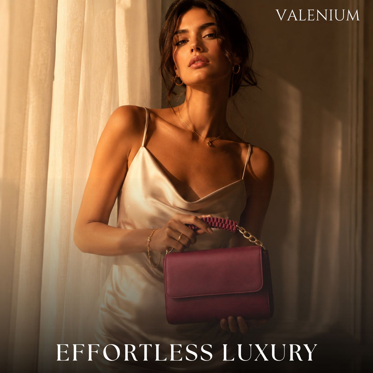 Valenium Cherry Baguette Bag (Red)
