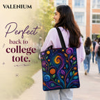 Valenium Mystic Blooms Canvas Tote Bag
