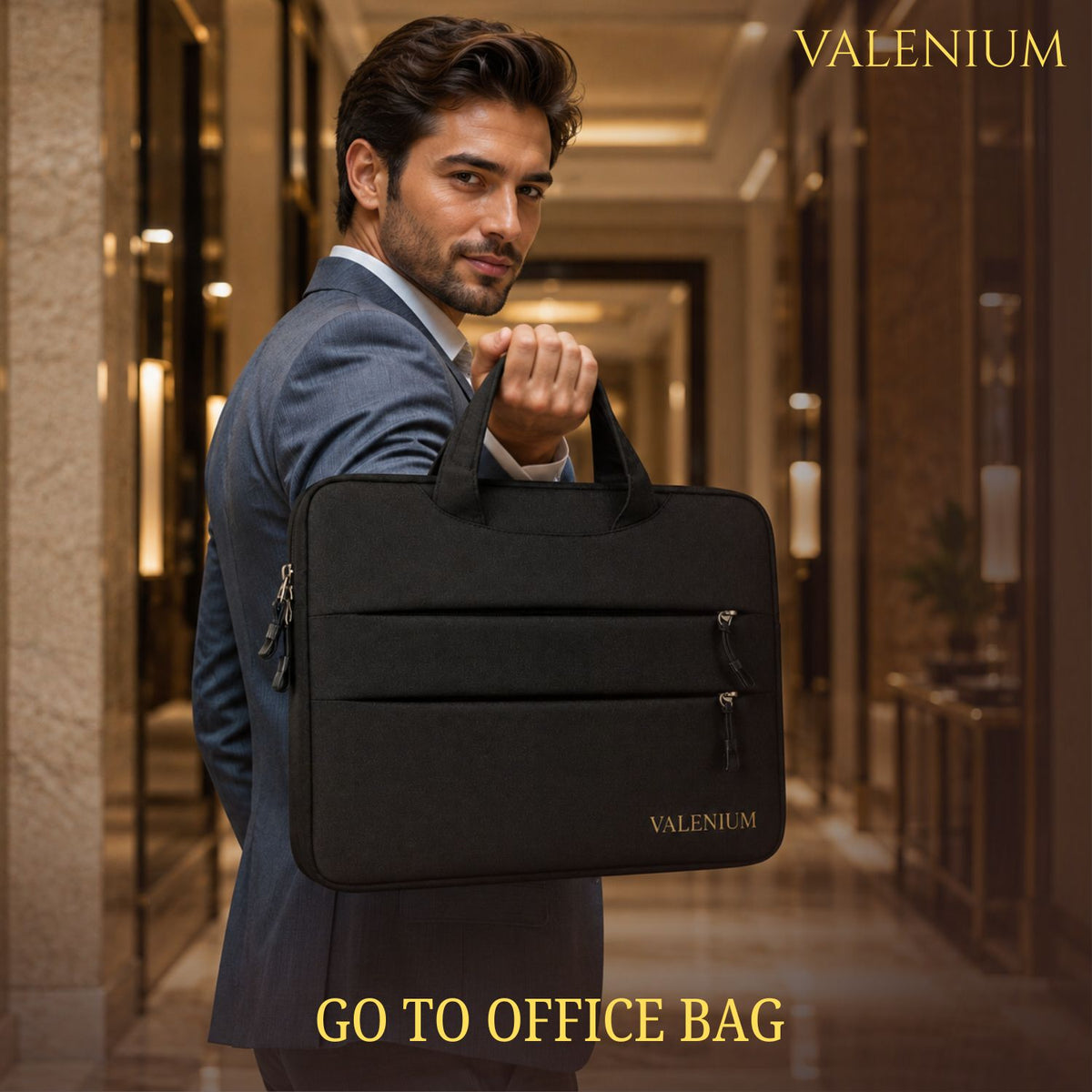 Valenium 15.6" Laptop Bag (Black)