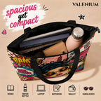 Valenium Pop Art Fusion Canvas Tote Bag
