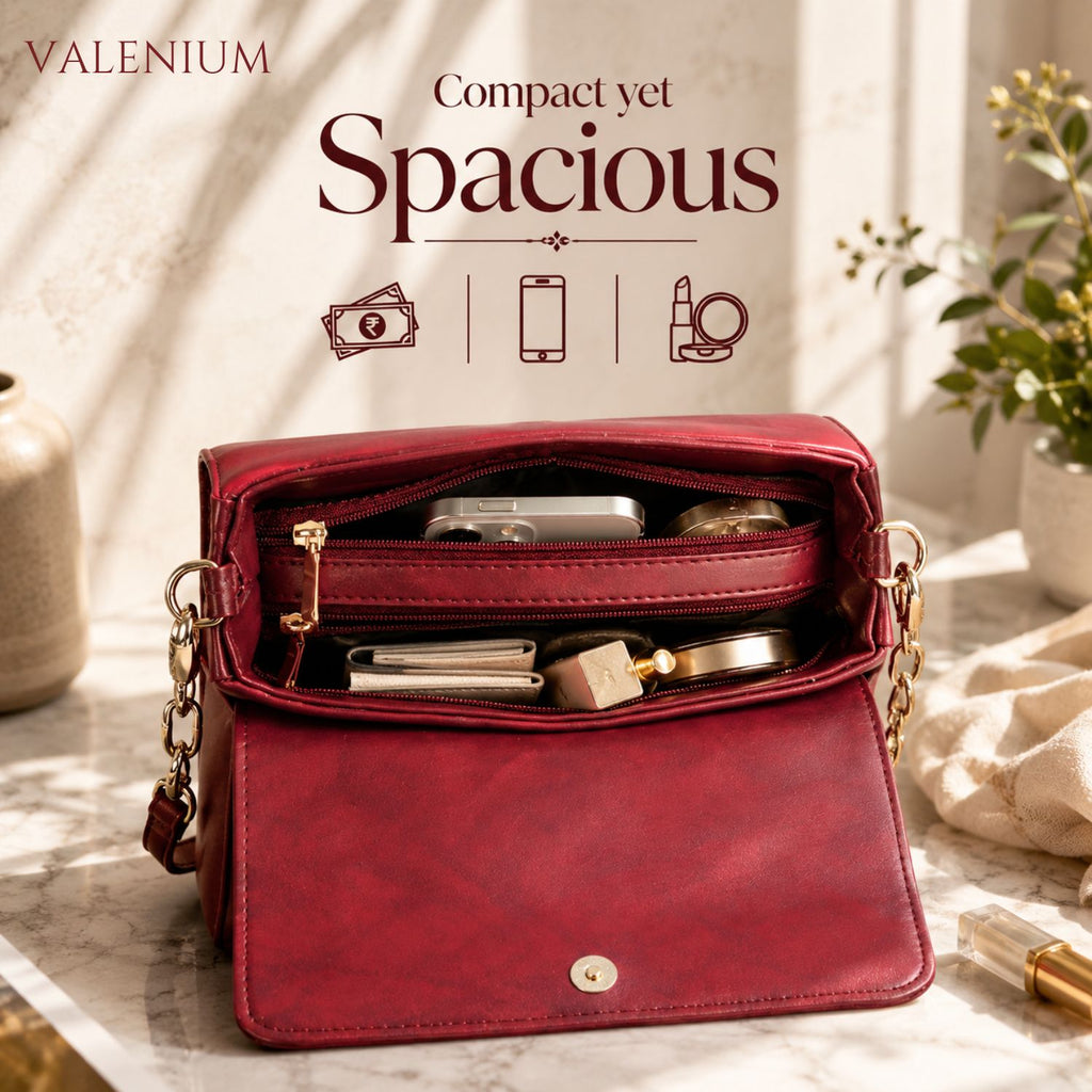 Valenium Cherry Baguette Bag (Red)