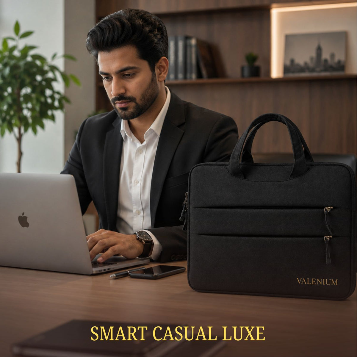 Valenium 15.6" Laptop Bag (Black)