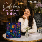 Valenium Mystic Blooms Canvas Tote Bag