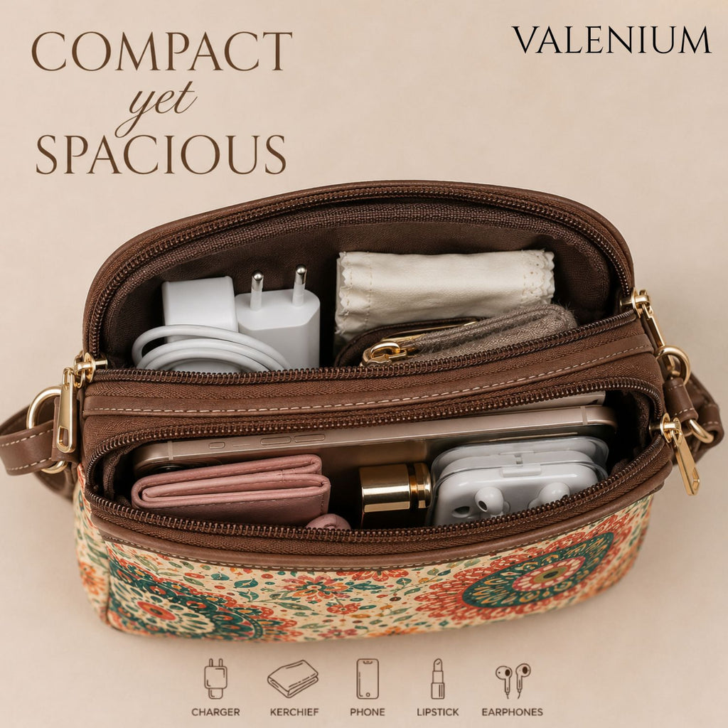 Valenium Mandala Bloom Sling Bag