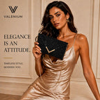 Valenium Women's Clutch Sling Bag (Black)