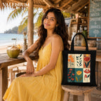 Valenium Poppy Printed Tote Bag