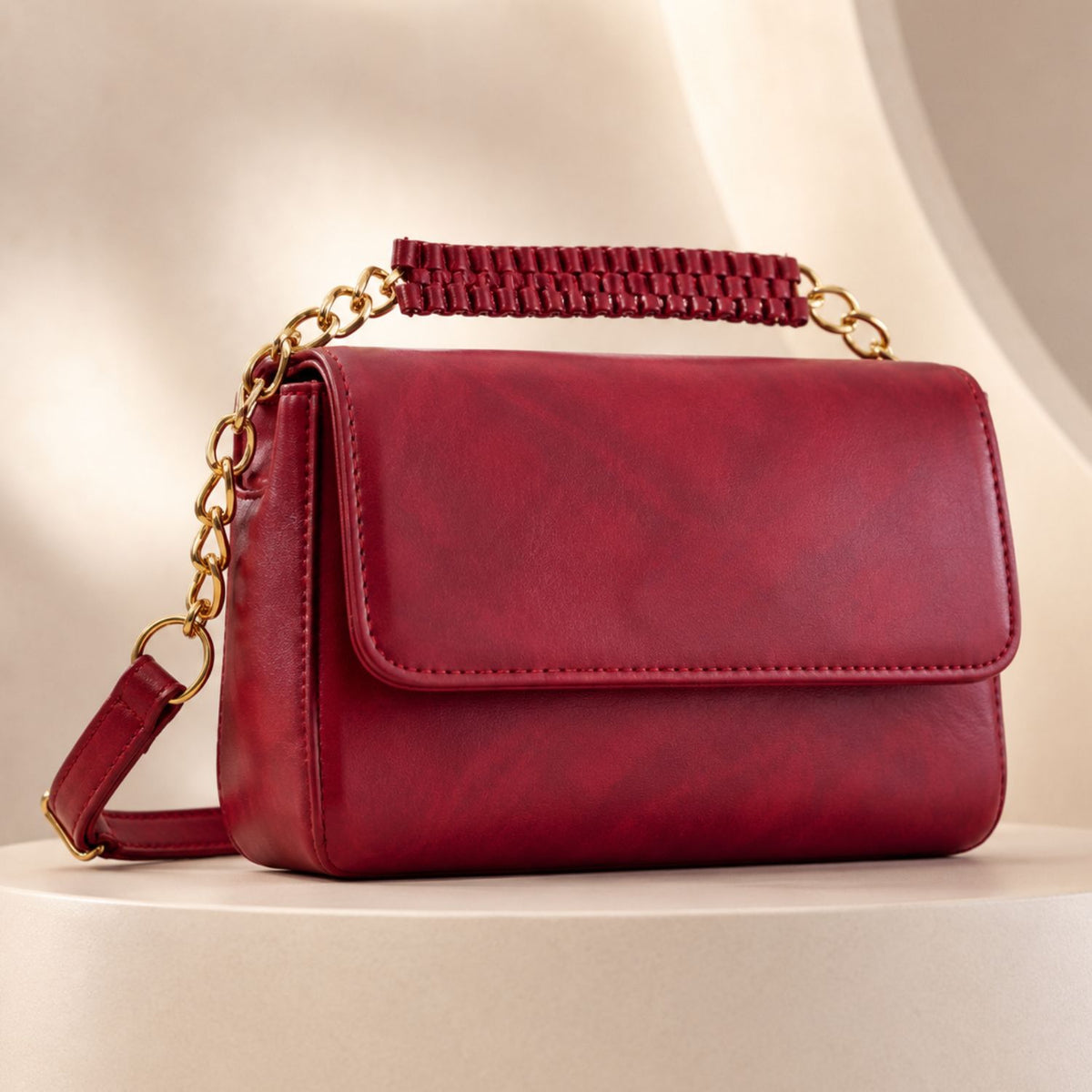 Valenium Cherry Baguette Bag (Red)