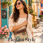 Valenium Aura Blooming Mandala Sling Bag