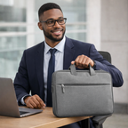 Valenium 15.6" Polyester Laptop Bag (Grey)