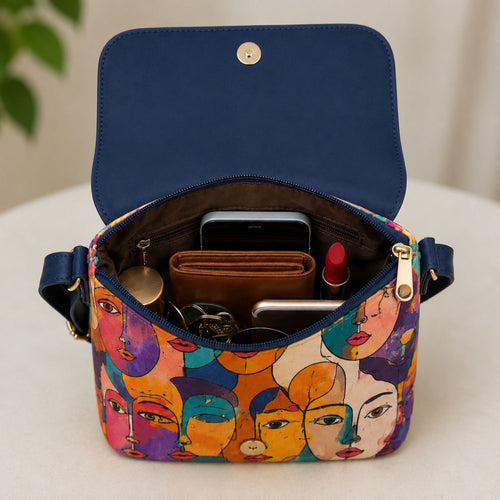 Valenium Abstract Crossbody Sling Bag